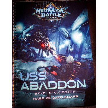 USS Abaddon - Livre de cartes de bataille géante de science-fiction