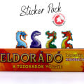 The Quest for El Dorado - Dragons and Treausers sticker set 1