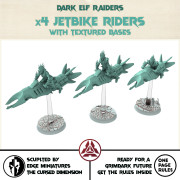 Dark city - x4 JetBike Riders - Edge Miniature the Cursed Dimension