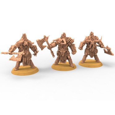 Beastmen - x3 Minotaurs Demolisher - Raven Twin Miniatures