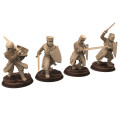 Medieval - Generic - x8 Knights on Foot- Medbury miniatures 1