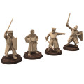 Medieval - Generic - x8 Knights on Foot- Medbury miniatures 2