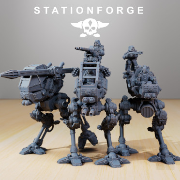 Station Forge – Meckanicus – 3x Scavenger Scout Walker