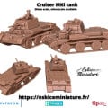 Eskice Miniature – WWII – Cruiser MKI tank with pilot - 28mm 0