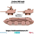 Eskice Miniature – WWII – Cruiser MKI tank with pilot - 28mm 1