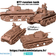 Eskice Miniature – WWII – BT7 Russian tank - 28mm