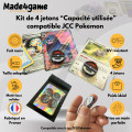 Kit de 4 jetons "Ability used" compatible JCC Pokémon 0