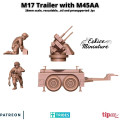 Eskice Miniature – WWII – US M17 trailer with M45AA - 28mm 1