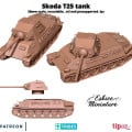 Eskice Miniature – WWII – Skoda T25 tank - 28mm 0