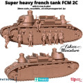 Eskice Miniature – WWII – FCM 2C super heavy tank - 28mm 0