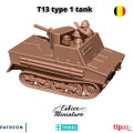 Eskice Miniature – WWII – T13 Type 1 belgian tank - 28mm 0