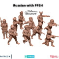 Eskice Miniature – WWII – Russian infantry with PPSH - 28mm 0