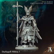 Archvillain Games - Univers Stoa Mortis The Undying Academy - Lot de 4 Darkspell Militia [25 mm]