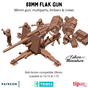 88mm FLAK Wehrmacht - 3D