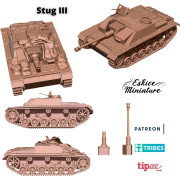 Stug III Véhicule Allemand - Fichiers 3D