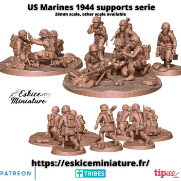 US Marine support weapons 1944 - 3D