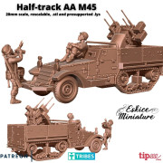 AA Half-track with M45 - 3D