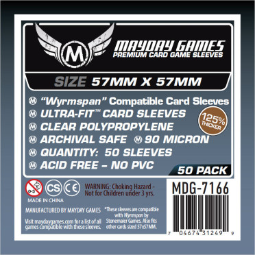 Mayday - "Wyrmspan Compatible" Card Sleeves 57 x 57mm - 50p