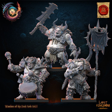 Lost Kingdom – Chaos Blood Legion – 3x Ogre du chaos avec EMC