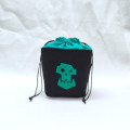 Black square dice bag - green Ork logo 1