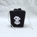 Black square dice bag - white Ork logo 1