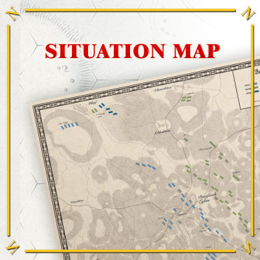 Battles of Napoleon: Volume I - Eylau 1807 - Situation map