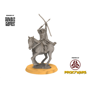 High Human - Berf Grey Castle Court Captain Mounted - Davale Games