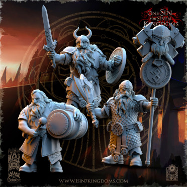 The Beholder Miniatures - Nains - Commandement Guerriers