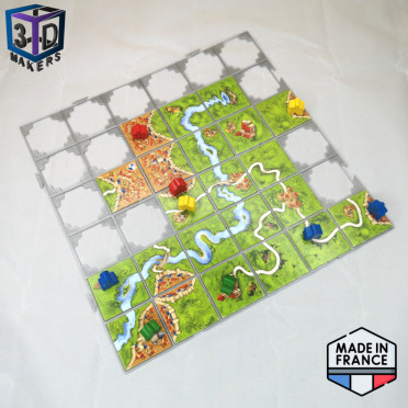 Additional kit Tile placement grids for Carcassonne