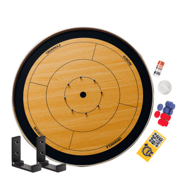 Pack Crokinole Complet + Kit de Fixation Mural