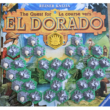 Upgrading tiles for the quest for El Dorado board game