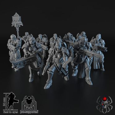 Eight Legs Miniatures – The Widows – Widows of Retribution Battle Squad