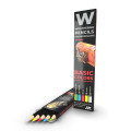 Weathering Pencils - Basic Colors: Shading & Demotion Set 0