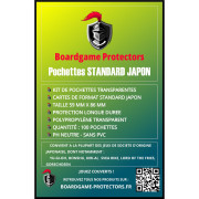 100 Standard Japan Card Sleeves 59x86mm | Boardgame Protectors