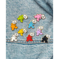 Colored Meeple Enamel Pin 8