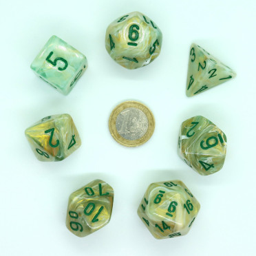 Marble Mega-hedral 7-Die Set