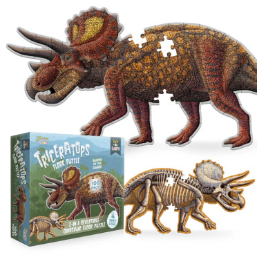 Puzzle - Triceratops - 100 Pièces