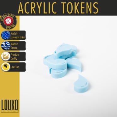 Upgrade Water Droplet Acrylic Tokens