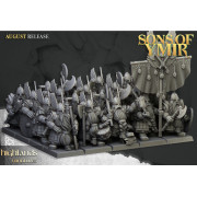 Highlands Miniatures - Sons of Ymir - Long Beards Dwarves x15