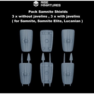 Rise Miniatures - Samnite Wars - Samnite & Allied Auxiliaries - Shields - 28mm