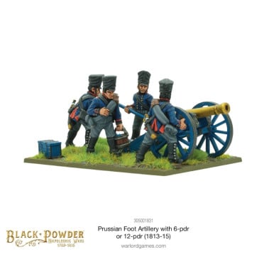 Napoleonic Prussian Foot Artillery with 6- or 12-pdr (1813-15)