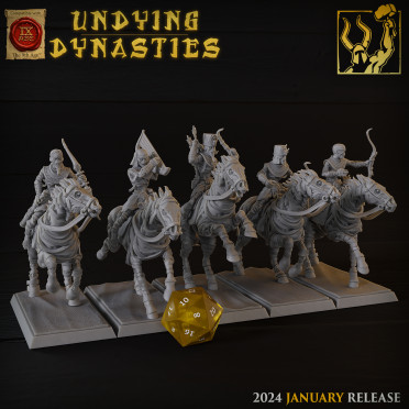 Titan Forge - Undying Dynasties - Sand Skeleton Cavalry Archers