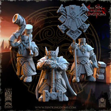 The Beholder Miniatures - Nains - Commandement du Marteau