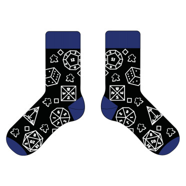 Socks - Meeples and Dice Black