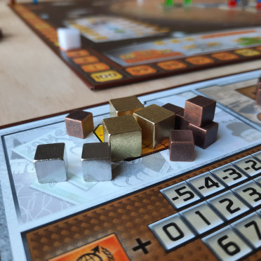 Terraforming Mars - Compatible bronze, silver and gold metal cubes