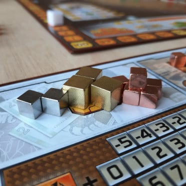 Terraforming Mars - Compatible copper, silver and gold metal cubes