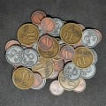 Set of generic metal coins of value 1, 5, 10 for board games 30