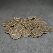 Pirate antique gold metal coins for board games / role-play games