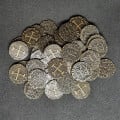 Pirate antique gold metal coins for board games / role-play games 7