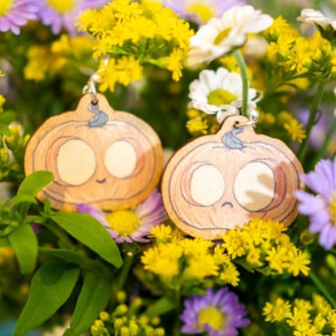 61 Feuilles d'Automne - Boucles d'Oreilles